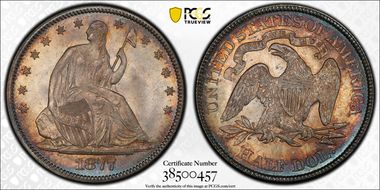 1877 50C MS67+