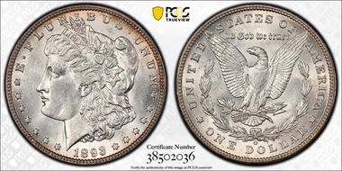 1893-O $1 AU58