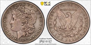1893-S $1 VF30