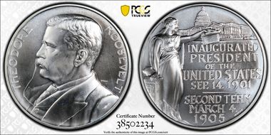 (2013) Medal Theodore Roosevelt  .999 Fine Silver MS68