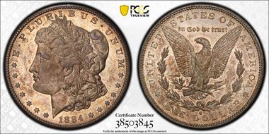 1884-S $1 MS63