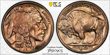 1938-D/D 5C Buffalo MS66