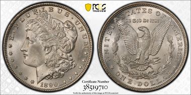 1890 $1 MS65+