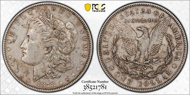 1878 7/8TF $1 VAM 44, Tripled Blossoms XF40