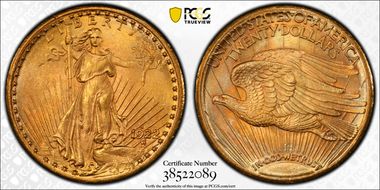 1922-S $20 MS65