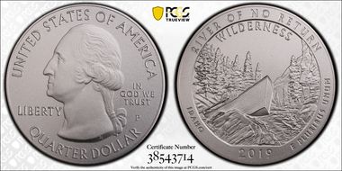 2019-P 25C Frank Church River of No Return NP 5 oz Silver SP70