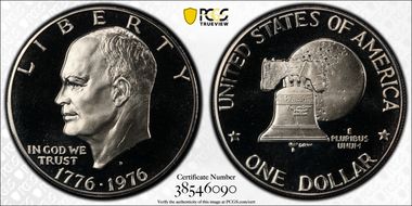 1976-S $1 Clad Type 2 PR70DCAM