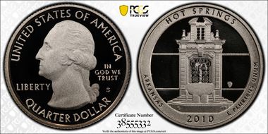2010-S 25C Hot Springs NP PR70DCAM