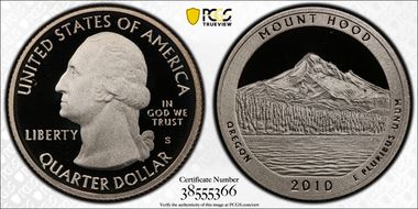 2010-S 25C Mount Hood NP PR70DCAM