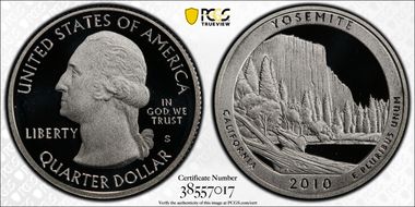 2010-S 25C Yosemite NP - Silver PR70DCAM