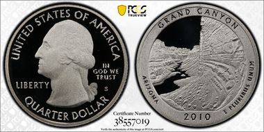 2010-S 25C Grand Canyon NP - Silver PR70DCAM