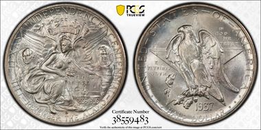 1937-D 50C Texas MS66