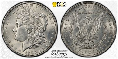 1896 $1 MS62