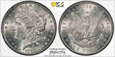 1885 $1 MS62