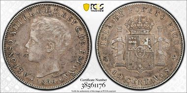 1896-PG V 40C KM-23  Ag XF40