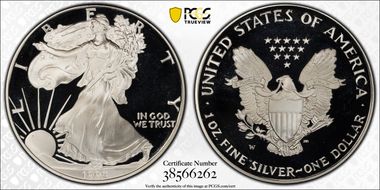 1995-W $1 Silver Eagle PR69DCAM