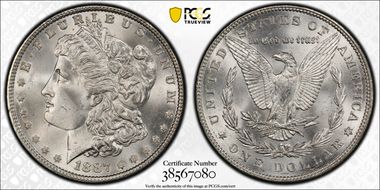 1887 $1 MS67
