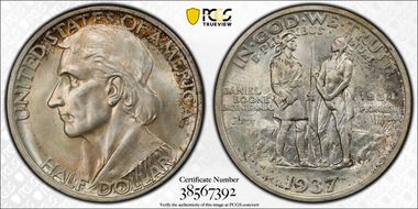 1937 50C Boone MS67