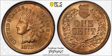 1878 1C MS66+ RD