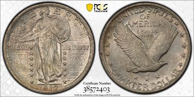 1917 25C Type 2 MS64FH