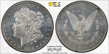 1898 $1 MS63PL