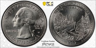 2019-W 25C Frank Church River of No Return NP Early Find MS65