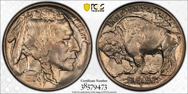 1913-D 5C Type 1 MS65