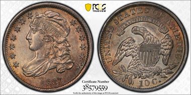 1833 10C Last 3 High MS64