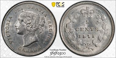 1871 5C AU58