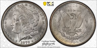 1879-CC $1 Capped Die MS63