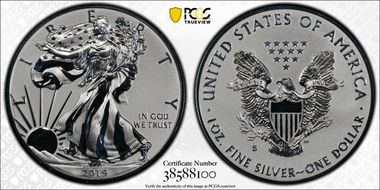 2019-S $1 Silver Eagle Enhanced Rev PR First Strike PR70