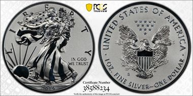 2019-S $1 Silver Eagle Enhanced Rev PR First Strike PR69