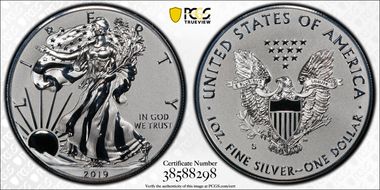 2019-S $1 Silver Eagle Enhanced Rev PR First Strike PR69
