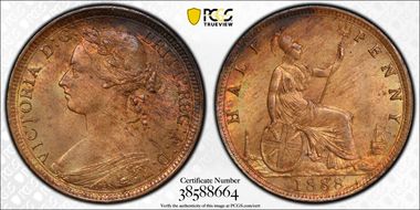 1888 1/2D S-3956 MS64RB