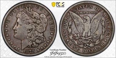 1878 8TF $1 F15
