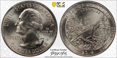 2019-D 25C Frank Church River of No Return NP LB Treasure Hunt MS66