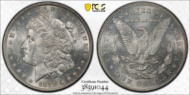 1878 7TF $1 Reverse of 1878 MS61