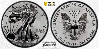 2019-W $1 Silver Eagle Enhanced Rev PR Pride of Two Nations, U.S. Set PR70