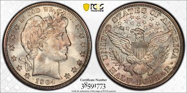 1904-S 50C MS65
