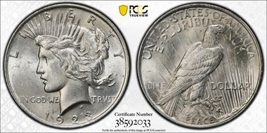 1923 $1 MS63