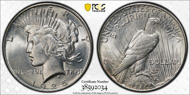 1925 $1 MS63