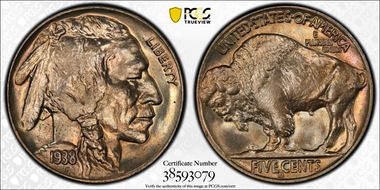 1938-D 5C Buffalo MS66