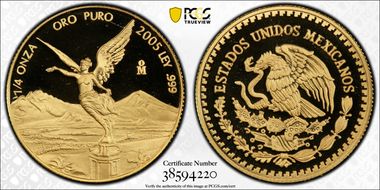 2005-Mo 1/4 oz Libertad Gold PR69DCAM