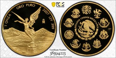 2007-Mo Onza Libertad Au PR68DCAM