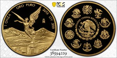 2015-Mo Onza Libertad Gold PR70DCAM
