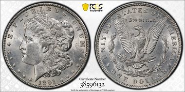 1891 $1 MS62