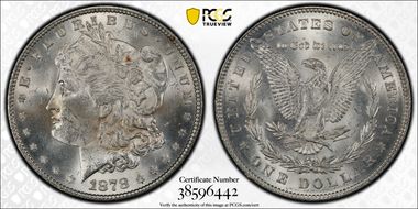 1878 7/8TF $1 Strong MS62