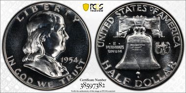 1954 50C PR67
