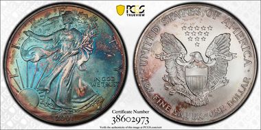 2001 $1 Silver Eagle MS67