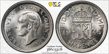 1945 6D S-4084 MS64+